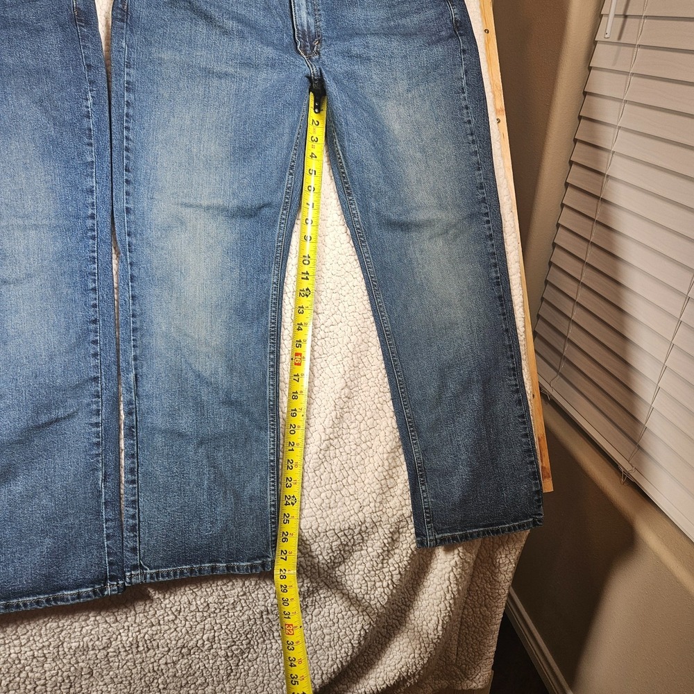 Mens Levis 514 Straight Fit Jeans Dark Wash Blue Denim 38x30 Lot of 2 - Picture 6 of 14